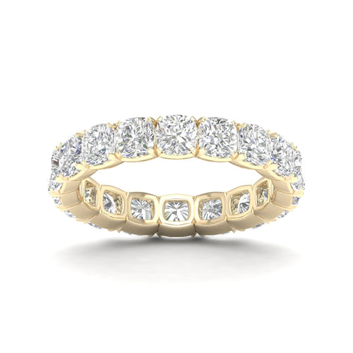 4 ctw Cushion Lab Grown Eternity Band