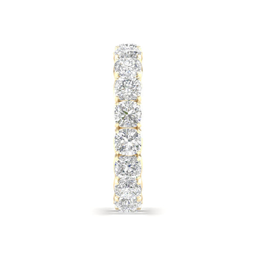 4 ctw Cushion Lab Grown Eternity Band
