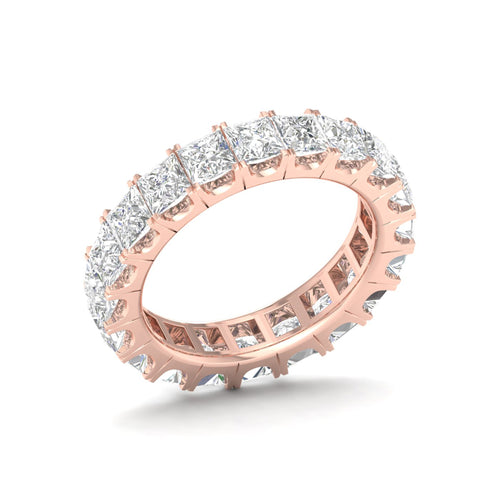 4 ctw Princess Lab Grown Eternity Band