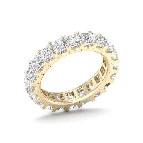 4 ctw Princess Lab Grown Eternity Band
