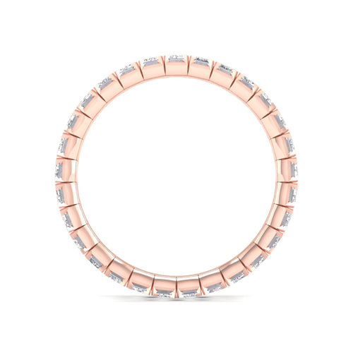 2 ctw Emerald Lab Grown Eternity Band