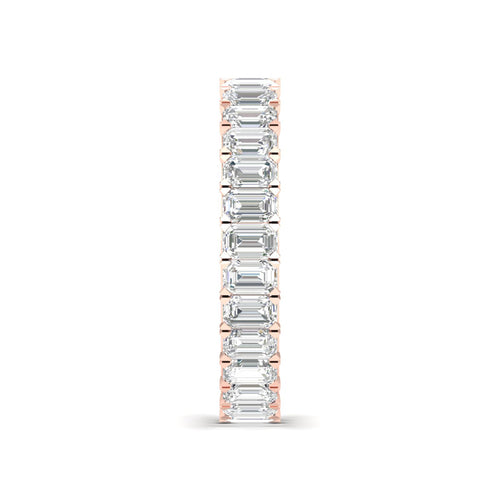 2 ctw Emerald Lab Grown Eternity Band