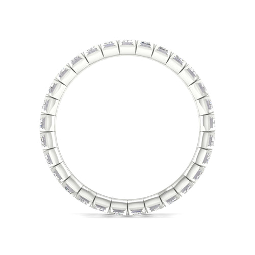 2 ctw Emerald Lab Grown Eternity Band