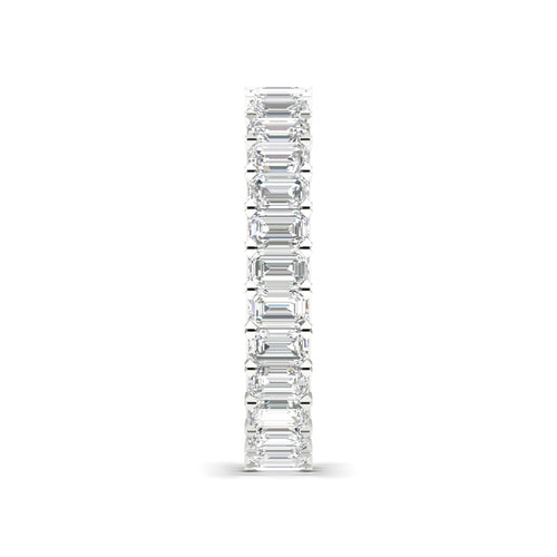 2 ctw Emerald Lab Grown Eternity Band