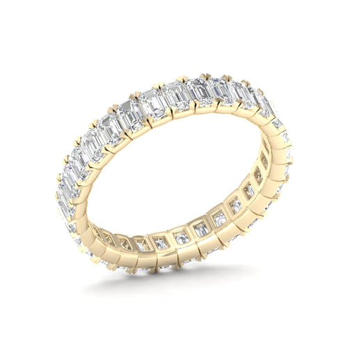 2 ctw Emerald Lab Grown Eternity Band