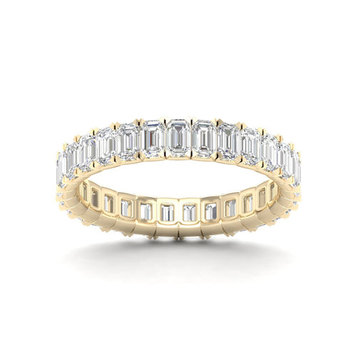 2 ctw Emerald Lab Grown Eternity Band