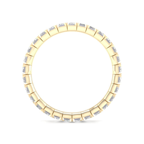 2 ctw Emerald Lab Grown Eternity Band