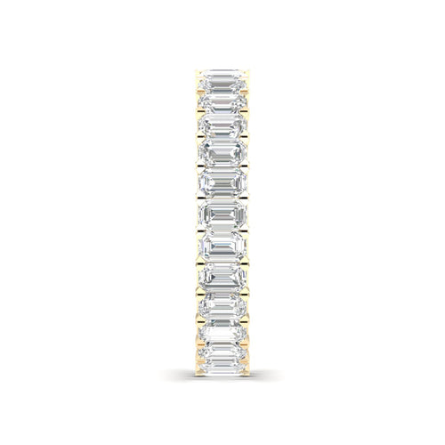 2 ctw Emerald Lab Grown Eternity Band