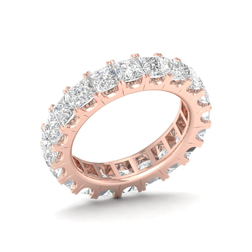 5 ctw Princess Lab Grown Eternity Band