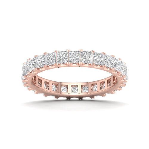 2 ctw Princess Lab Grown Eternity Band
