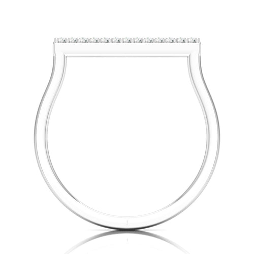 0.065 Ctw Bar Lab Grown Fashion Stackable Ring