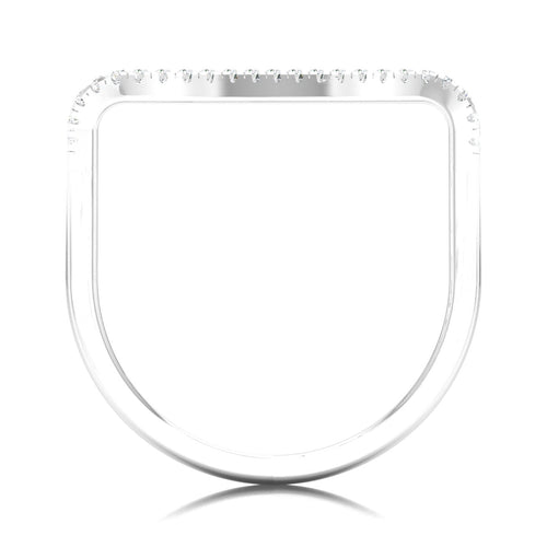 1/10 Ctw Curve Lab Grown Fashion Stackable Ring