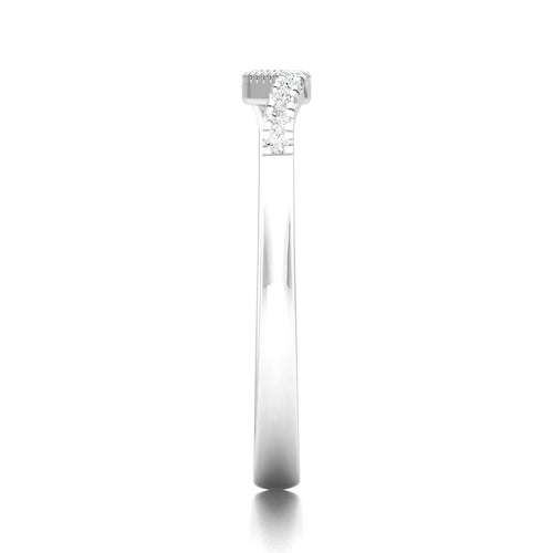 1/10 Ctw Curve Lab Grown Fashion Stackable Ring