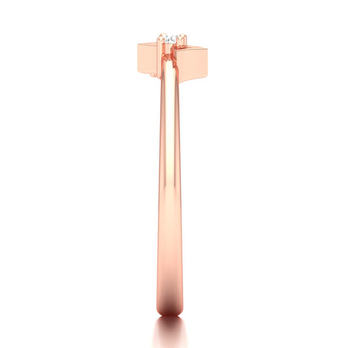 0.05 Ctw Bow Lab Grown Fashion Stackable Ring