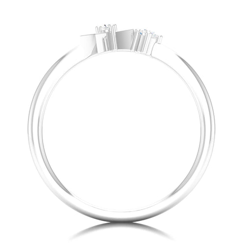 0.05 Ctw Bow Lab Grown Fashion Stackable Ring