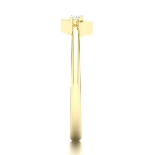 0.05 Ctw Bow Lab Grown Fashion Stackable Ring