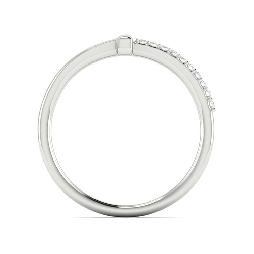 0.06 Ctw Line Bar Lab Grown Fashion Stackable Ring