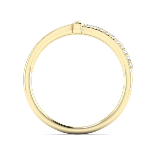 0.06 Ctw Line Bar Lab Grown Fashion Stackable Ring