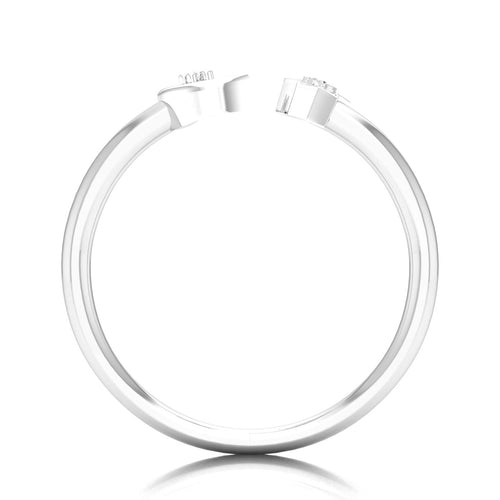 0.02 Ctw Star and Moon Lab Grown Fashion Stackable Ring