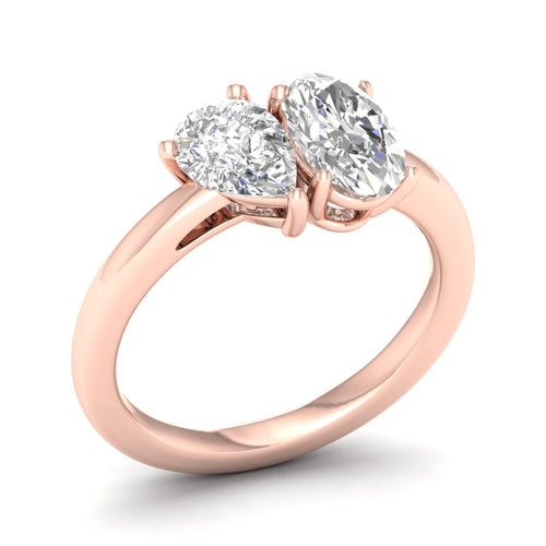 3 ctw Pear Oval Noi Lab Grown Ring
