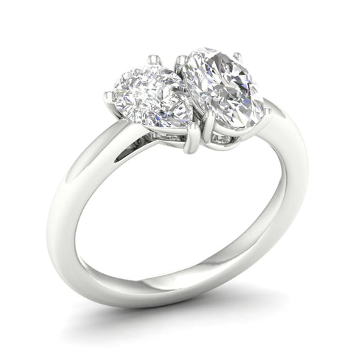 3 ctw Pear Oval Noi Lab Grown Ring