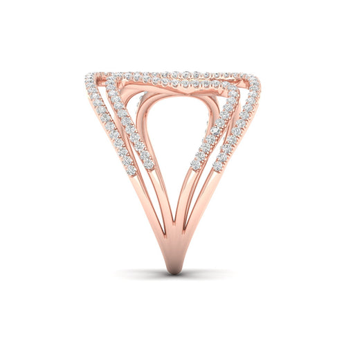 3/8 Ctw Cove Lab Grown Fashion Ring