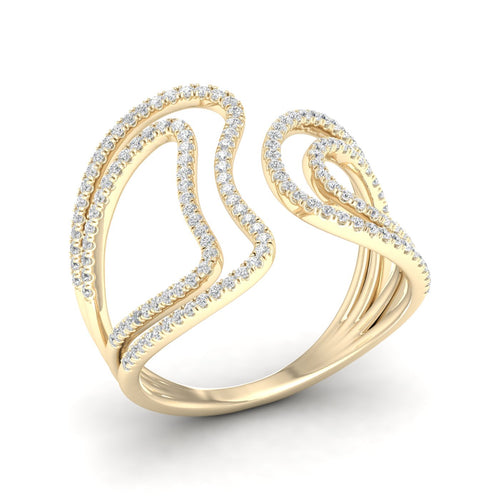 3/8 Ctw Cove Lab Grown Fashion Ring
