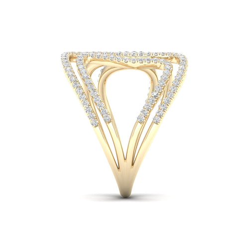 3/8 Ctw Cove Lab Grown Fashion Ring