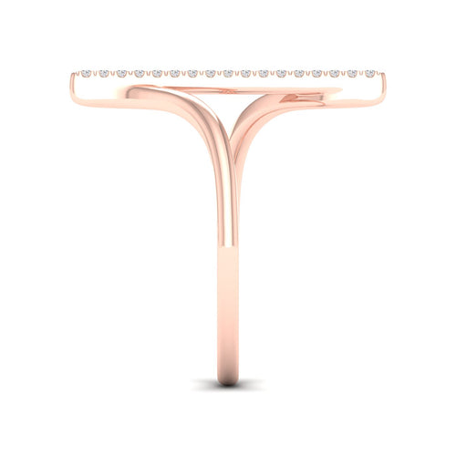 1/10 Ctw Línia Lab Grown Fashion Ring