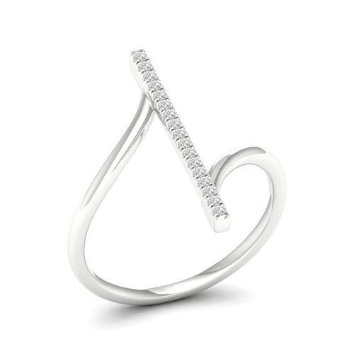 1/10 Ctw Línia Lab Grown Fashion Ring
