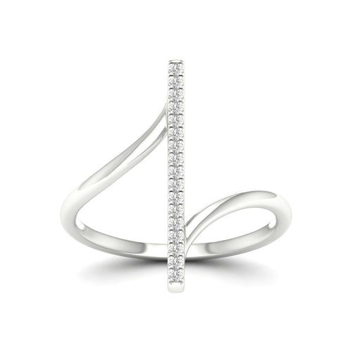 1/10 Ctw Línia Lab Grown Fashion Ring