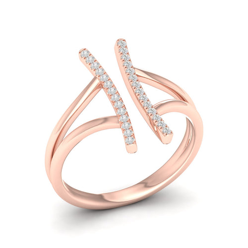 1/8 Ctw Zubia Lab Grown Fashion Ring
