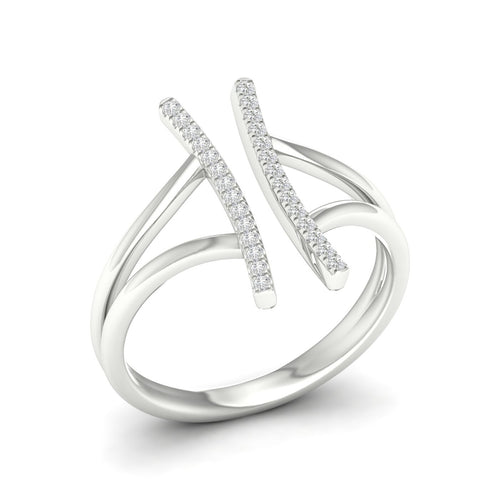 1/8 Ctw Zubia Lab Grown Fashion Ring