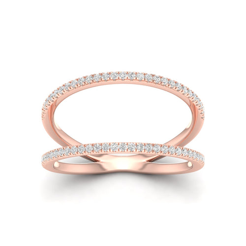 1/3 Ctw Stripe Lab Grown Fashion Ring