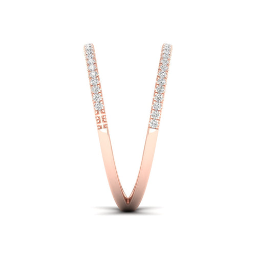 1/3 Ctw Stripe Lab Grown Fashion Ring
