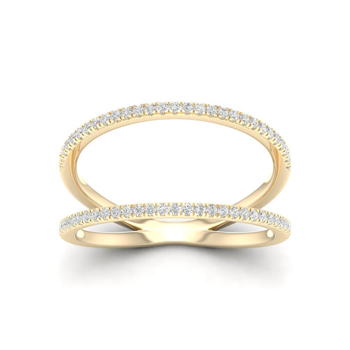 1/3 Ctw Stripe Lab Grown Fashion Ring