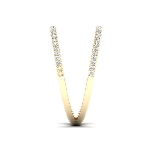 1/3 Ctw Stripe Lab Grown Fashion Ring
