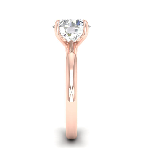 3 ctw Classic Round Solitaire Lab Grown Ring