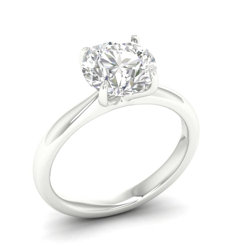 3 ctw Classic Round Solitaire Lab Grown Ring