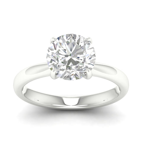 3 ctw Classic Round Solitaire Lab Grown Ring