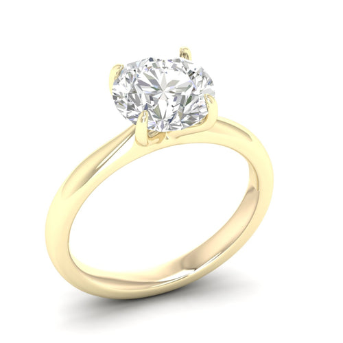 3 ctw Classic Round Solitaire Lab Grown Ring