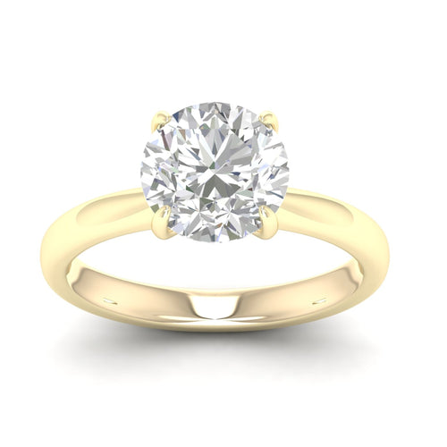 3 ctw Classic Round Solitaire Lab Grown Ring