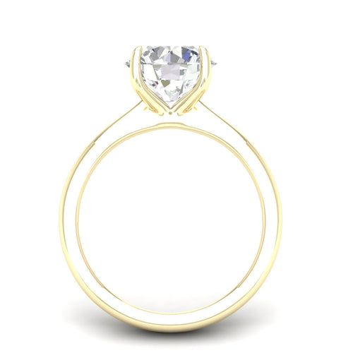 3 ctw Classic Round Solitaire Lab Grown Ring