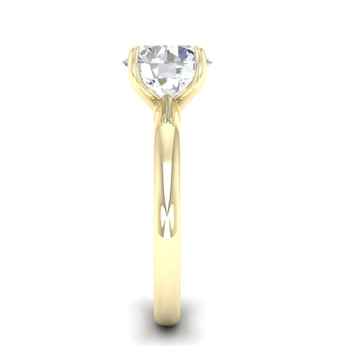 3 ctw Classic Round Solitaire Lab Grown Ring