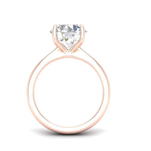 4 ctw Classic Round Solitaire Lab Grown Ring