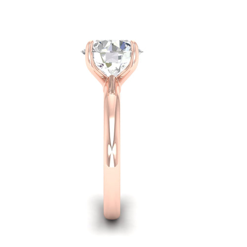 4 ctw Classic Round Solitaire Lab Grown Ring