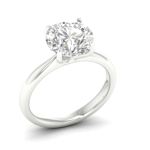 4 ctw Classic Round Solitaire Lab Grown Ring