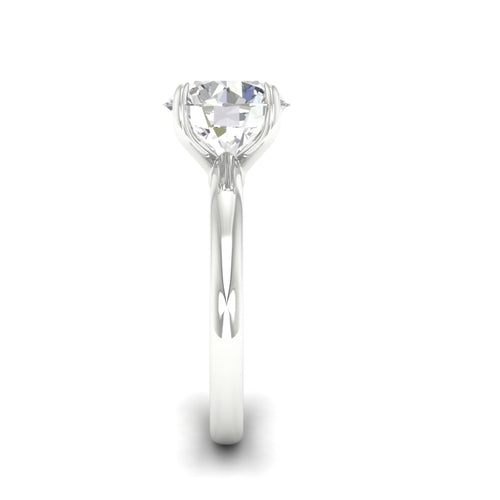 4 ctw Classic Round Solitaire Lab Grown Ring