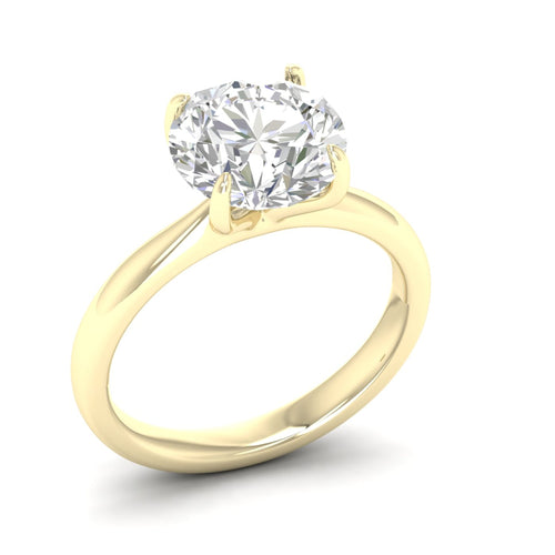 4 ctw Classic Round Solitaire Lab Grown Ring