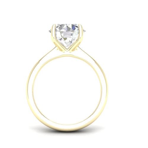 4 ctw Classic Round Solitaire Lab Grown Ring